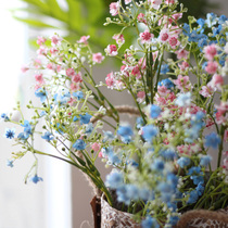 Forget a Surface simulation of white yellow blue powder colorful fresh sweet flower room desktop decoration parts