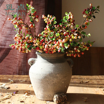 Looking for cranberry berries simulation flower and fruit branches decoration fruit fruit shooting props Nordic French pastoral