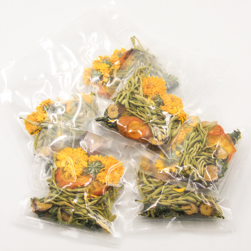 金銀花菊花茶甘草桑葉非清火熱下降火茶組合花草茶罐裝30袋花清茶