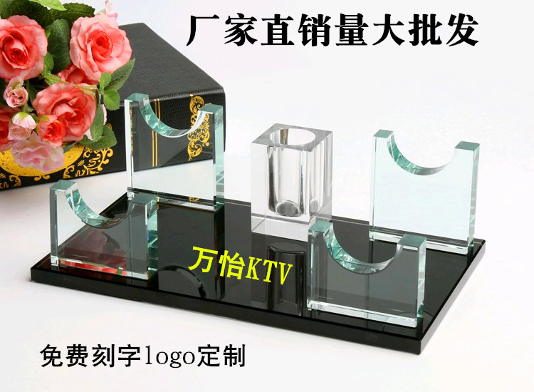 New crystal microphone stand ktv microphone stand Imidazole seat Desktop wireless multi-function bracket for multicolored hotels