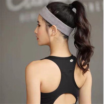 Sports head with summer yoga pure cotton blocked sweat hair with male and female tide running fitness headgear Sweat with sweat-absorbing bunches