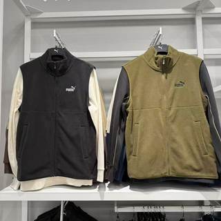 PUMA彪马 男款秋冬新款运动休闲保暖立领仿羊羔绒马甲外套 693538