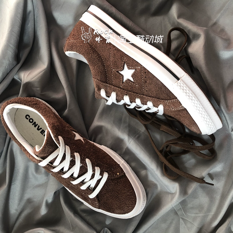 Converse CONVERSE ONE STAR 74 mẫu giày nam và giày đế thấp màu cam 163811C - Dép / giày thường