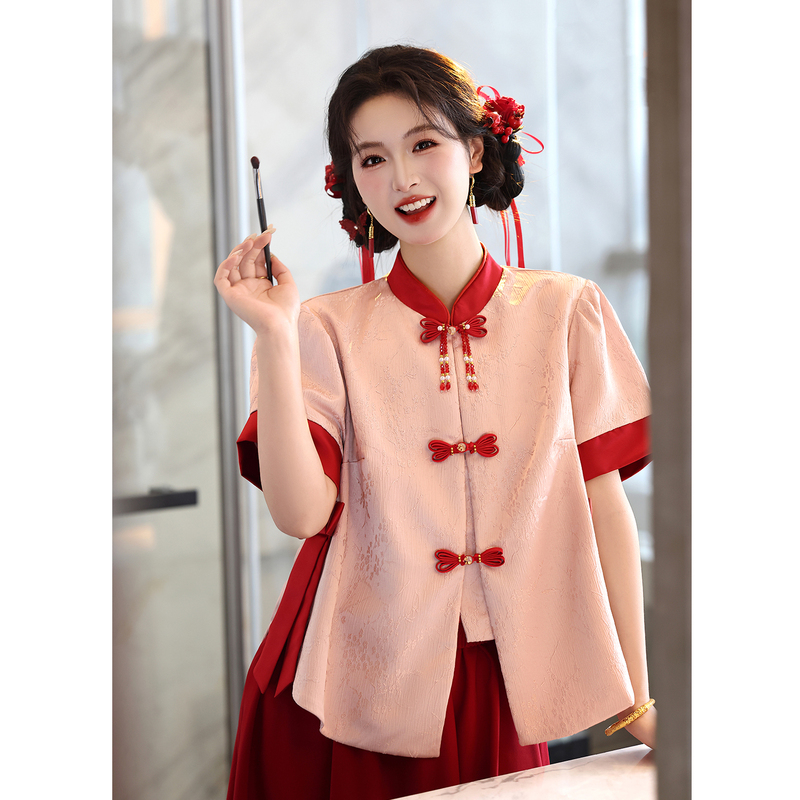 New Chinese-Style Wedding Dress for Plus-Size Women, Beautiful Maternity Xiuhe Dress for Engagement, Bride's Wedding, and Post-Wedding Wear to Cover the Belly New Chinese-Style Wedding Dress for Plus-Size Women, Beautiful Maternity Xiuhe Dress for Engagement, Bride's Wedding, and Post-Wedding Wear to Cover the Belly