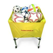 Folding ball cart football basketball volleyball storage car mobile cart basketball basket stainless steel