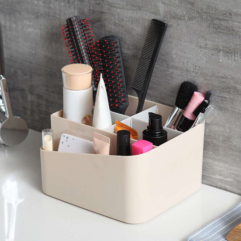 Makeup Tabletop Cosmetics Collection Box Dormitory Link Link Liquid Liquid Desktop Clean Box Plastic