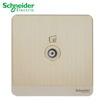 Schneider switch socket Yishang brilliant gold single cable TV socket type 86 weak current