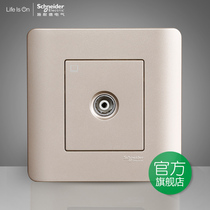 Schneider switch socket tap Shenzuijin single cable TV socket type 86 concealed