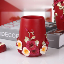 Creative mouth cup European-style mouthwash cup Romantic household couple toothbrush cup brushing cup tooth cylinder washing cup set