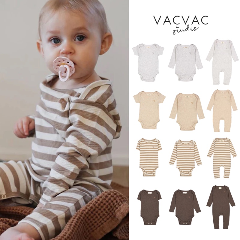 Yup! Vacvac Denmark 25Aw Croissant Baby Organic Cotton Short Sleeve Long Sleeve Romper Bodysuit Yup! Vacvac Denmark 25Aw Croissant Baby Organic Cotton Short Sleeve Long Sleeve Romper Bodysuit