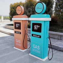 Special Size Refueling Machine Model Decoration Fashion Creative Home Storage Storage Bookcase Mobile Soft-mounted Floor Pendulum