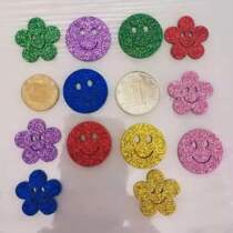 Golden sparkling crystal sticker New EVA handmade bright powder digital diy making color gold powder reward encouragement