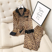 Summer BAO WEN pajamas women 2022 sexy ice silk net red thin two-piece suits can be worn outside Japanese home clothes