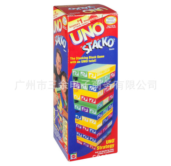 UNOStacko Uno Uno Jenga uno Jenga UNOStacko의 레이어드 플라스틱 버전