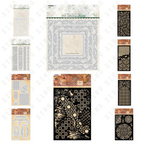 Lanterns and Labels Floral Mandalas Knife Stencils Masking Blocks Cutting Stencils Stencils Decorative DIY Scrapbooking Paper Cards