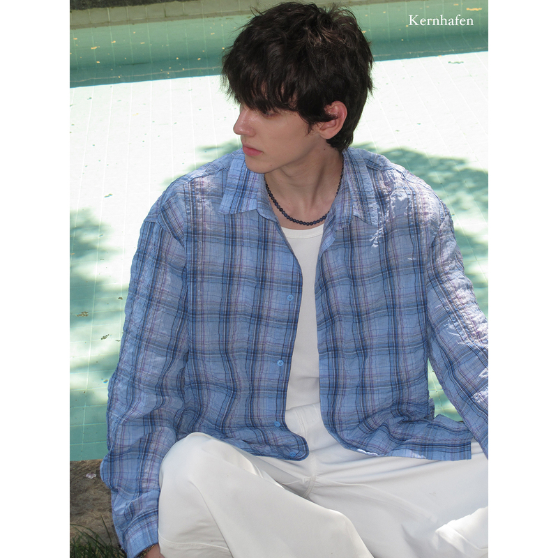 Summer Dopamine Outfit - Unlocking the Secret to Attracting Attention: Plaid Long-Sleeve Shirt | Kernhafen Summer Dopamine Outfit - Unlocking the Secret to Attracting Attention: Plaid Long-Sleeve Shirt | Kernhafen