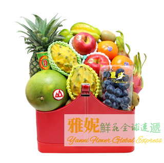Hong kong high-end fruit gifts blue express intra-city business cooperation gift giving new year's day new year's christmas macau delivery