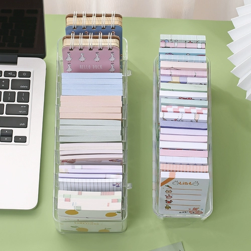 Настольная пластиковая коробка для хранения, заметка, маленькая система хранения