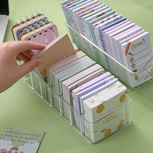 Настольная пластиковая коробка для хранения, заметка, маленькая система хранения