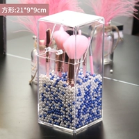 Квадратная кисть ведро+синяя и белая жемчужина (около 2800 штук)