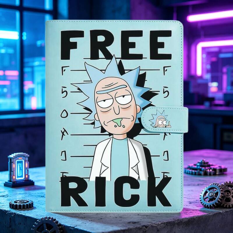 Rick and Morty Notebook Peripheral Planet Notebook Binder Diary Birthday Gift Elementary School Student Notebook