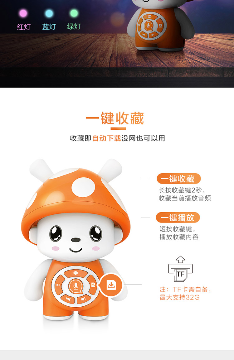 Thỏ Odora Mạnh thông minh giáo dục sớm câu chuyện máy có thể sạc lại WIFI cho trẻ nhỏ đồ chơi trẻ em 0-3-6 tuổi Tiếng Anh đồ chơi cho bé trai