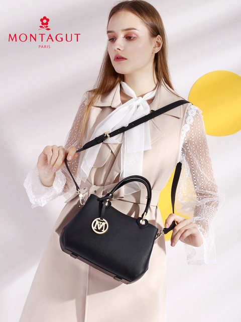 Montagut bag 2025 new temperament large capacity tote bag gift crossbody bag genuine leather women's bag handbag