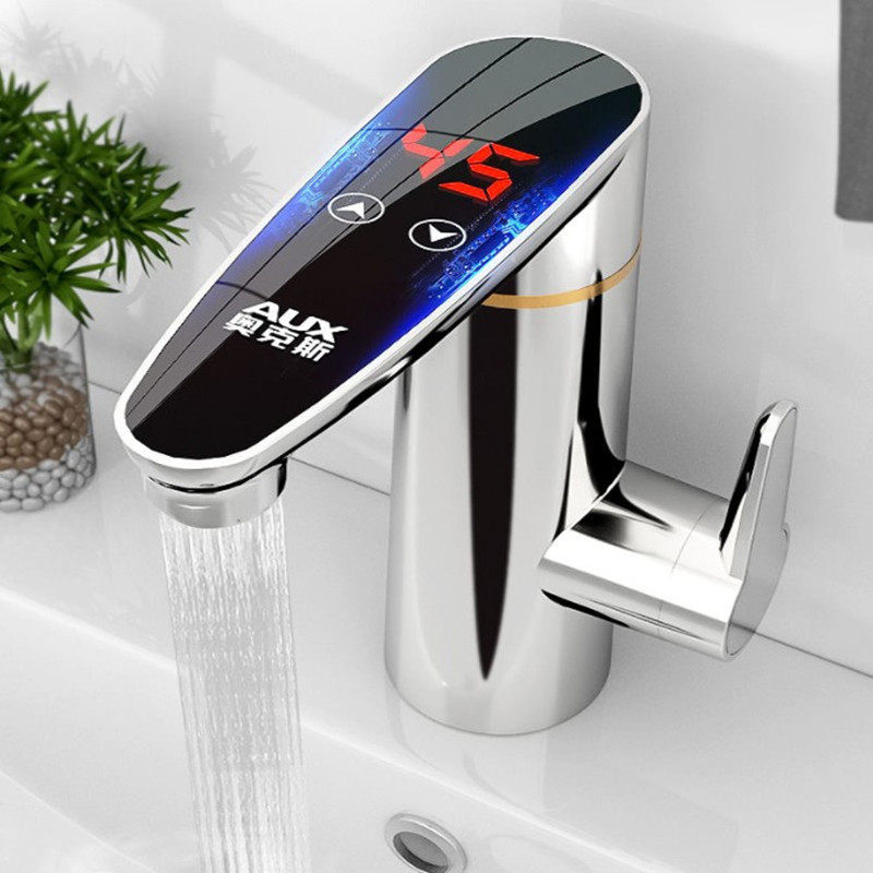Ox Speed Hot Water Faucet Thermostatic Washbasin Electric Hot Water Faucet Frequency Conversion Plug-in Electric Heating Transient Heat Over Hydrothermal