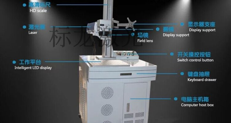 Bảng tên rồng tiêu chuẩn đánh dấu máy nhãn nhựa máy khắc dấu hiệu sợi quang kim loại laser nhỏ - Thiết bị đóng gói / Dấu hiệu & Thiết bị