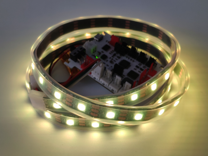 Take a good Arduino 1 meter 60 WS2812 lamp beads RGB light strip can be cut RJ25 interface