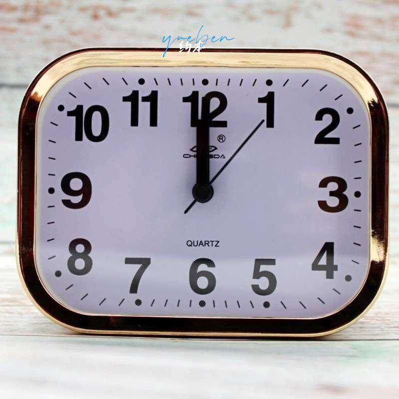 Creative and Simple Bedroom Bedside Table Clock, Silent Home Desktop Clock, Living Room Small Clock, Elderly People's Table Clock