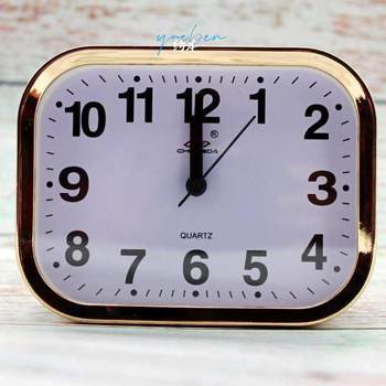 Creative and Simple Bedroom Bedside Table Clock, Silent Home Desktop Clock, Living Room Small Clock, Elderly People's Table Clock