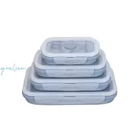 Прямоугольный, синий, 800 мл