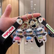 Lightning Panda Keychain Cute Acrylic Cover Red Panda Pendant Couple Car Bag Pendant Small Gift