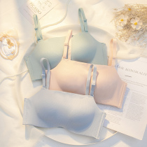 White chest summer anti-light underwear womens small breasts gather not empty cup flat chest special wrap chest chest special wrap bra set