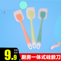 Baking one-piece silicone spatula High temperature cake cream spatula mixing tool color random one