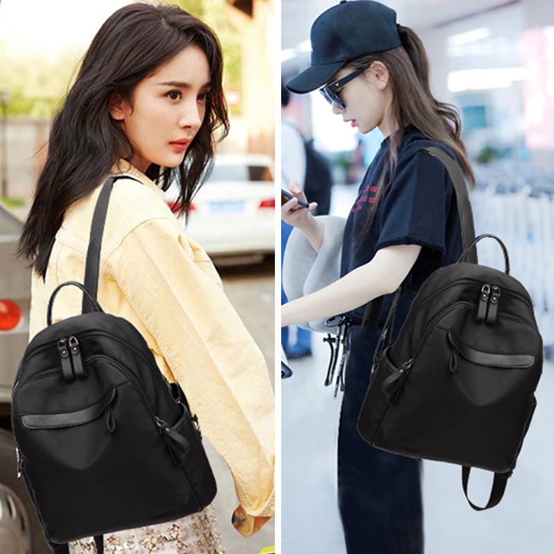 Waterproof Oxford Cloth Backpack, Fashionable, Simple, Lightweight, Women's Backpack, Large Capacity, Casual, Commuting, Versatile Women's Bag