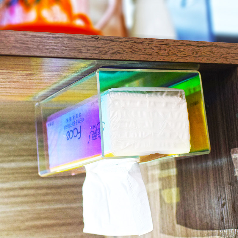 Punch-free bedroom home wall-mounted table wall-mounted kitchen toilet toilet paper towel box upside-down shelf