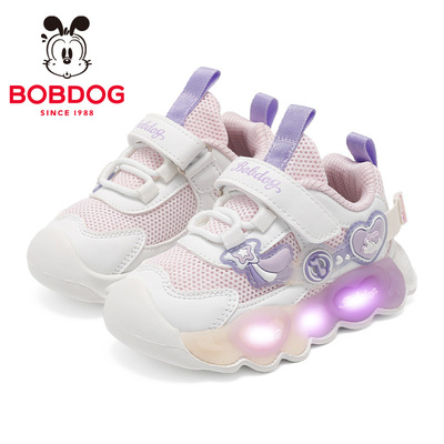 Babudou Children's Shoes, Girls' Shoes, 2026 New Autumn Model, Light-Up Shoes for 1 to 3 Years Old, Baby Light-Up Toddler Shoes — 6