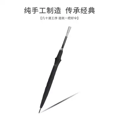 Light luxury business long-handled umbrella Men's creative animal head straight pole umbrella Female large double black high-end umbrella customization