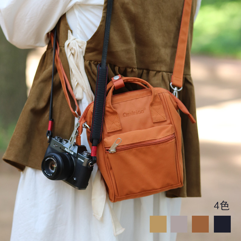 Qminica shoulder bag niche texture accompanying bag baby bag casual versatile large capacity simple Hand bag shoulder