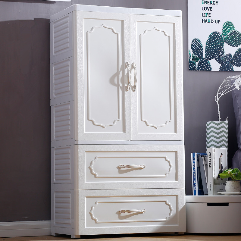 Large Children S Wardrobe Double Door Drawer Style Storage Cabinet