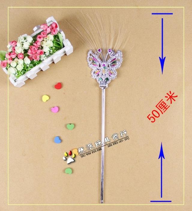 Giáng sinh 2019 Sản phẩm dành cho trẻ em Chụp ảnh Magic Wand Angel Stick Flash Fiber Fairy Rod Crown - Sản phẩm Đảng / Magic / Hiệu suất