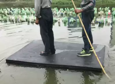 Homemade Durable Foam Boat Raft Thick Mowed Grass Light River Foam Fishing Boat Water Surface