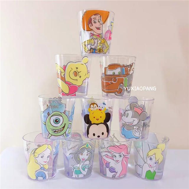 (38) Cartoon water glasses Japanese original monody family cup transparent cup environmentally friendly plastic gargling cup 320ml