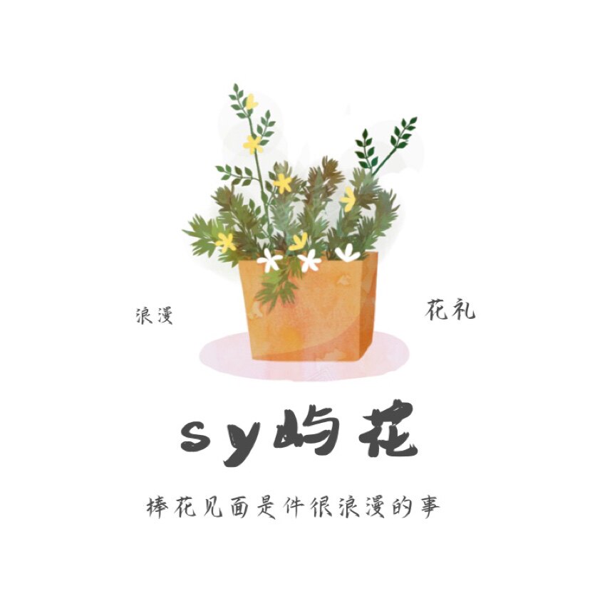 sy屿花花艺的LOGO