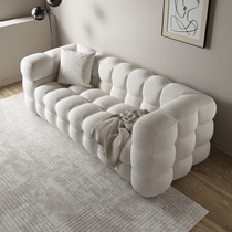 Clothing sofa Nordic Lamb Version Ferry Simple French Boba Triple Cotton Candy Expression Sofa