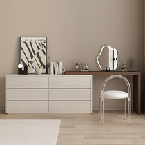 Bedroom dresser collection cabinet combined cream wind white multi-functional scalable makeup table tail cabinet