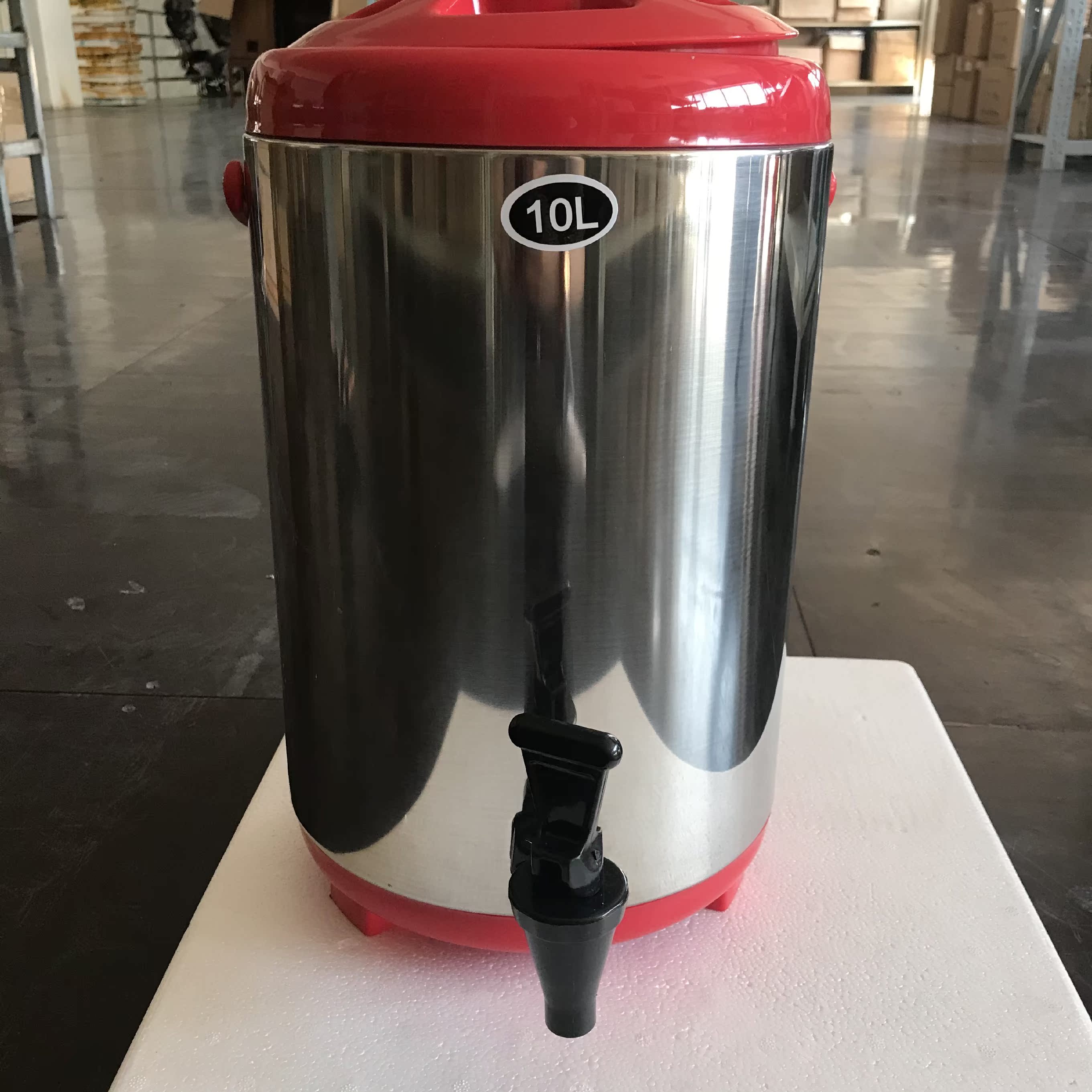 Stainless steel milk tea insulation barrel 10L
