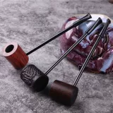 Черное дерево тонкое прямой полюс твердый дерево дым дерево деревянный старый старый